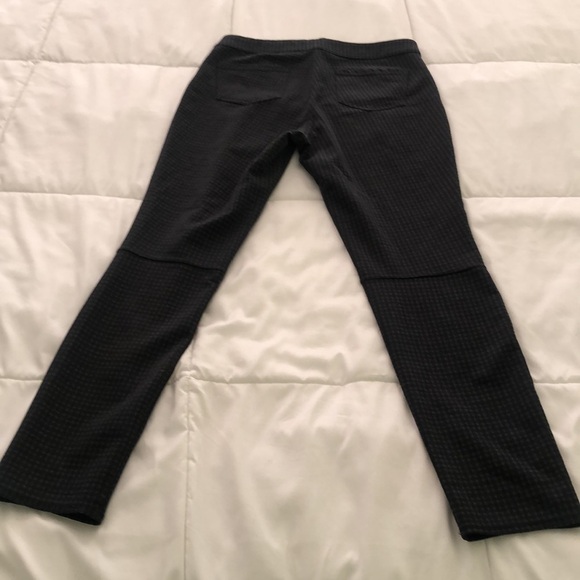 Max Studio houndstooth design skinny pants w back packets & elastic waistband - Picture 8 of 10